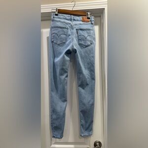 Levi's 721 High Rise Skinny Blue Jeans Stretch Classic Denim Size 28